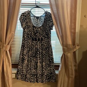 Enfocus Studio Black and White Patterned Dress